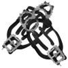 ANDRESLAD 1pair Outdoor Ice Cleats Teeth -Skid Shoe Covers for Hiking Climbing and Fishing Lightweight and Portable Traction Grippers Random Color view 1
