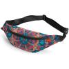 Fanny Pack for Men Women Bohemian Psychedelic Peacock Mandala Waist Pack Small Belt Bag with Adjustable Strap Waterproof Sling Bag Fashion Crossbody Bag Bum Bag for Travel Hiking Running view 1