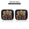 2 Packs Sugar Skulls Luggage Handle Wraps for Suitcase Comfort Soft Luggage Handle Covers for Travel view 2