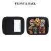 2 Packs Sugar Skulls Luggage Handle Wraps for Suitcase Comfort Soft Luggage Handle Covers for Travel view 4