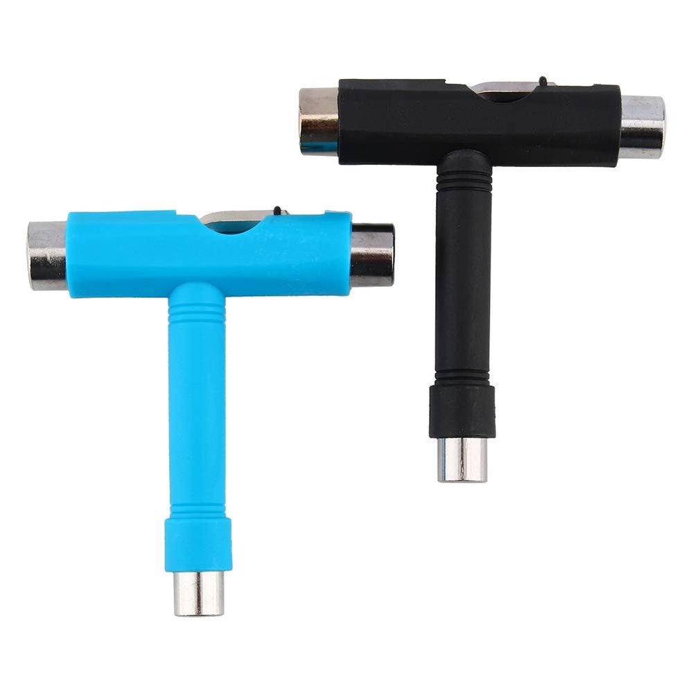 equlup Skateboard Tool, All in 1 Key T Tool Skateboard Tool Skate Wrench Adjusting Tools Wrench Screwdriver Portable Tool for Skateboard Long Board