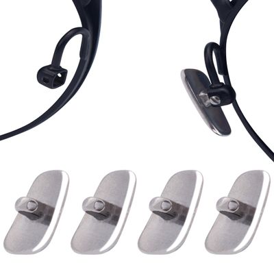 Betterun 2 Pairs Metal Replacement Nose Pads for Oakley Tincup OX3184/Conductor 6 OO4106/Conductor 8 OO4107/Savitar OO6047