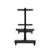 FXEIPOL Plate Rack Tree,1102.3 Lbs Commercial Olympic Weight Plate Tree Vertical Barbell Storage Rack with Wheels Double Column Mobile Dumbbell Piece Holder for Homes, Hotels, Gyms view 4
