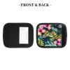 2 Packs Tropical Summer Hawaiian Flower Palm Leaves Luggage Handle Wraps for Suitcase Comfort Soft Luggage Handle Covers for Travel view 4