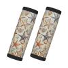 2 Packs Starfish and Seashell Pattern Luggage Handle Wraps for Suitcase Comfort Soft Luggage Handle Covers for Travel view 1