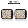 2 Packs Starfish and Seashell Pattern Luggage Handle Wraps for Suitcase Comfort Soft Luggage Handle Covers for Travel view 2