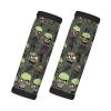 2 Packs Many Zombies Luggage Handle Wraps for Suitcase Comfort Soft Luggage Handle Covers for Travel view 1