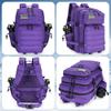 Lovelinks21 45L Tactical Assault Backpack 3 day assault pack with Molle Waterproof backpack Rucksack for Tactical Backpacks (Purple) view 3