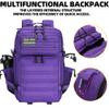 Lovelinks21 45L Tactical Assault Backpack 3 day assault pack with Molle Waterproof backpack Rucksack for Tactical Backpacks (Purple) view 4