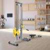 Eleeferri Folding Power Rack with LAT, Multifunctional Power Cage with Pulley, Pulling / Lifting/ Rowing for Bicep Tricep Shoulder Chest Back Weight Lifting Home Gym Strength Training Equipment view 3
