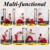 Eleeferri Folding Power Rack with LAT, Multifunctional Power Cage with Pulley, Pulling / Lifting/ Rowing for Bicep Tricep Shoulder Chest Back Weight Lifting Home Gym Strength Training Equipment view 4
