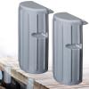 Dock Bumpers Fenders,Boat Dock Bumpers for Edge or Side,Marine Fender Guard,Vertical Protection,Soft Durable Construction,Includes Mounting Hardware,2Pack-Gray view 1