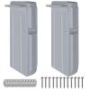 Dock Bumpers Fenders,Boat Dock Bumpers for Edge or Side,Marine Fender Guard,Vertical Protection,Soft Durable Construction,Includes Mounting Hardware,2Pack-Gray view 2