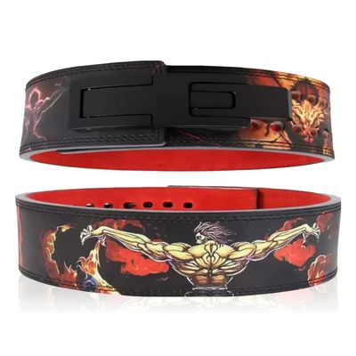 Anime Lever Belt - Weight Lifting Belt, Heavy Duty Powerlifting Belt, Gym Accessories For Men and Women - Weightlifting Gym Belt for Back Support and Deadlifts Squats (6-S)