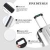 2 Packs hojas tropicales y Flores Luggage Handle Wraps for Suitcase Comfort Soft Luggage Handle Covers for Travel view 3