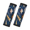 2 Packs Starfish and Seashell Pattern Luggage Handle Wraps for Suitcase Comfort Soft Luggage Handle Covers for Travel view 1