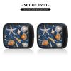 2 Packs Starfish and Seashell Pattern Luggage Handle Wraps for Suitcase Comfort Soft Luggage Handle Covers for Travel view 2