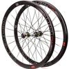 Bicycle Bike Wheel Set 700C Road Bike Wheelset Double Wall Rim 40Mm Fixed Gear Bike Wheel 1.37  24 TPI Single Speed Carbon Fiber Hub Sealed Bearing Bicycle Wheel(A) view 1