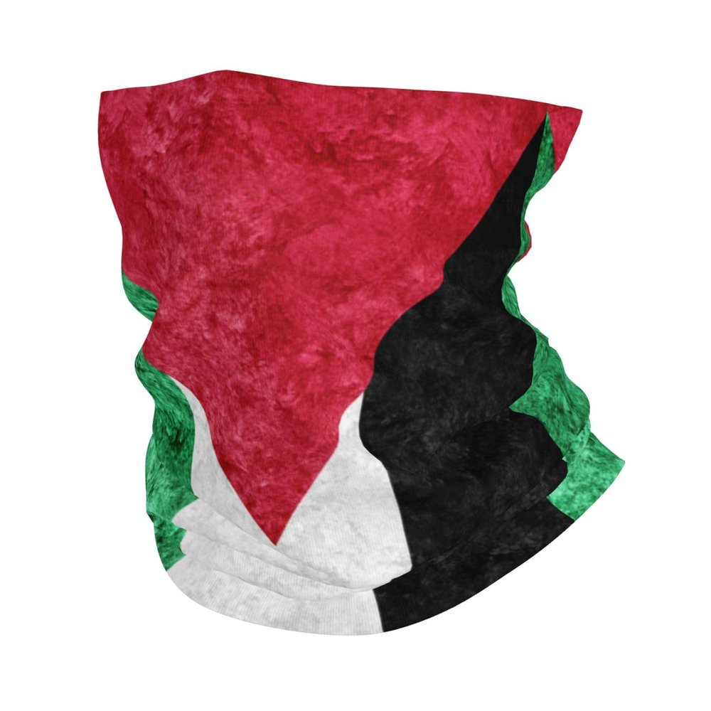 VTHXLOI Palestine Flag Headwear Balaclava Palestinian Neck Scarf Windproof Mask Face Cover For Cycling Hiking