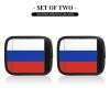 2 Packs Russian Flag Luggage Handle Wraps for Suitcase Comfort Soft Luggage Handle Covers for Travel view 2