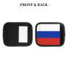 2 Packs Russian Flag Luggage Handle Wraps for Suitcase Comfort Soft Luggage Handle Covers for Travel view 4
