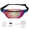 Fanny Pack for Men Women Colorful Galaxy Waist Pack Small Belt Bag with Adjustable Strap Waterproof Sling Bag Fashion Crossbody Bag Bum Bag for Travel Hiking Running view 2