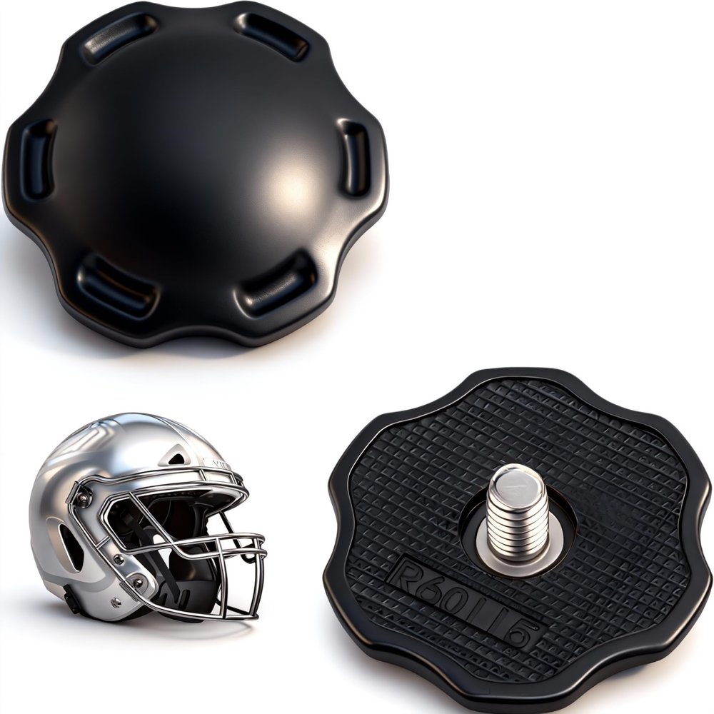 2 Pack Thumb Screws Compatible with Riddell SpeedFlex Helmet, Replacement for R60115 060115 Parts, 6-32 UNC Thread, Cam-Loc Chin Strap Locking System, for Adult Youth Precision Diamond Icon SF-2BD