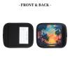 2 Packs Tropical Sunset Luggage Handle Wraps for Suitcase Comfort Soft Luggage Handle Covers for Travel view 4