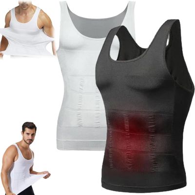 lunhaifi Wellook Compression Shirts,Mens Tummy Body Shaper Compression Vest,Mens Compression Shirt,Workout Tank Tops (TypeA,3XL)