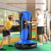 QPAU Punching Bag for Kids, 66 Inch Stable Inflatable Boxing Bag with Boxing Gloves, Stand Kids Punching Bag Toy for Boys & Girls Age 5-12, Boxing Set for Practicing Karate, Taekwondo, MMA (Blue) view 4