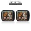 2 Packs Guinea Pigs and Cupcakes Luggage Handle Wraps for Suitcase Comfort Soft Luggage Handle Covers for Travel view 2