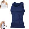 lunhaifi Wellook Compression Shirts,Mens Tummy Body Shaper Compression Vest,Mens Compression Shirt,Workout Tank Tops (Blue,M) view 1