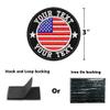 AI-NEEL Custom Embroidery Name Patches with Flag, Personalized Military Number Tag, Tactical Badges for Hat, Cap, Backpacks, Vest 2PCs (Circle Shape 3") view 2
