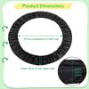 byepica 36 Round Trampoline Spring Cover, Waterproof Black Edge Protector, 600D Oxford Cloth for Small Trampoline, Home Playground view 2