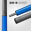 RHINO LUMINAX Pool Cue - Ocean Blue - Wrapless- 3/8-8 Joint - Carbon Fiber Shaft, 12.5mm Tip Diameter, Pro Taper Design, Composite Cue Butt view 2