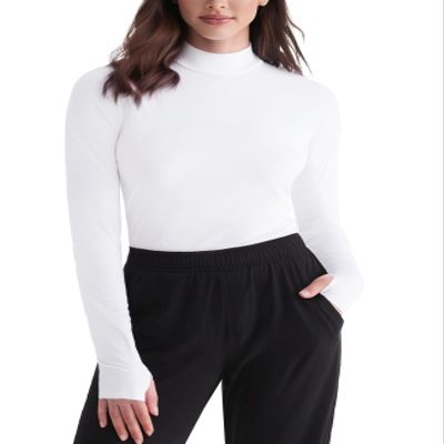Zengjo Long Sleeve Running Shirts Women Thermal(White,S)