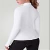 Zengjo Long Sleeve Running Shirts Women Thermal(White,S) view 3