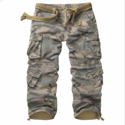 AKCARGO Cargo Pants for Men Casual Outdoor Relaxed Fit Camo Work Pants with 8 Pockets No Belt C34 Camo 34