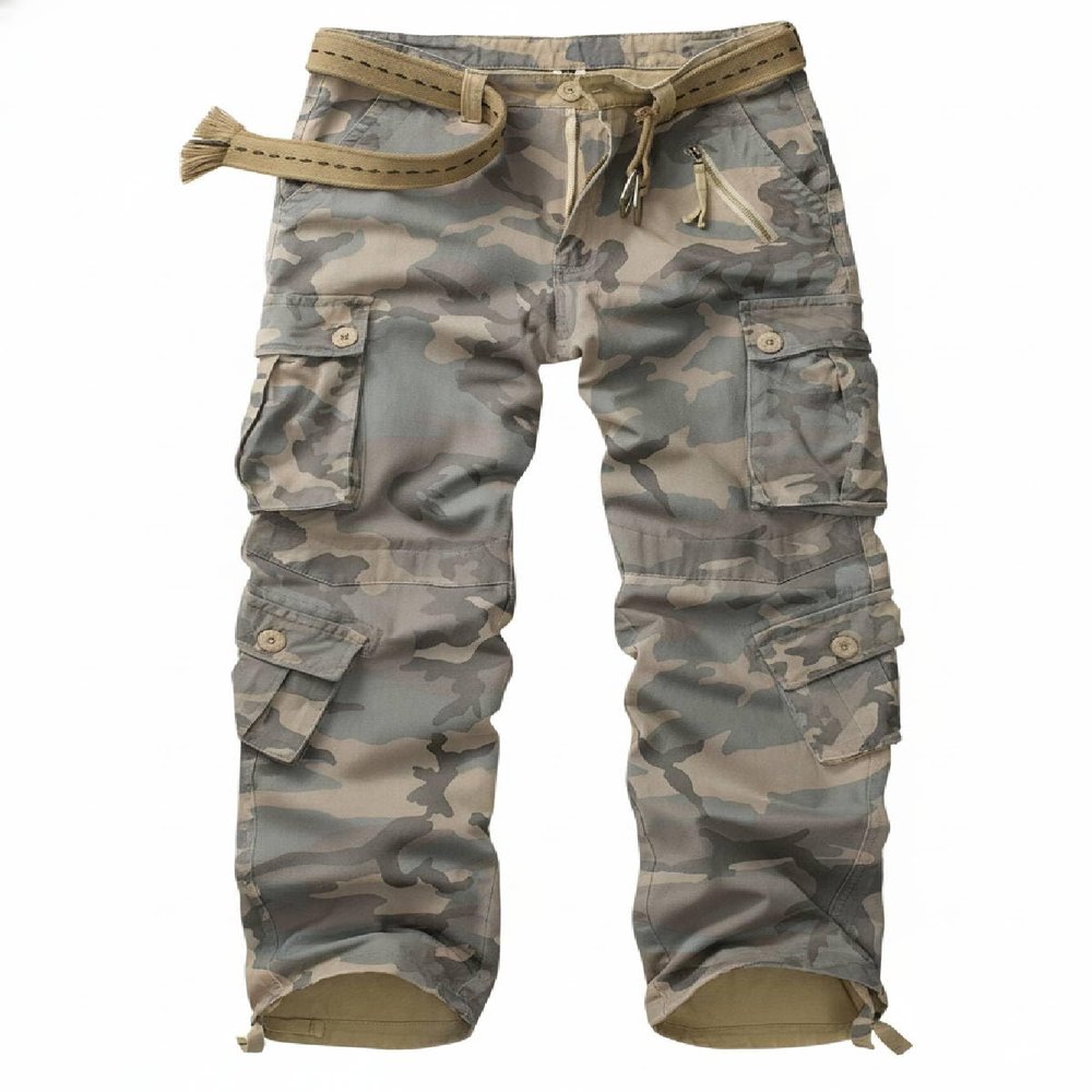 AKCARGO Cargo Pants for Men Casual Outdoor Relaxed Fit Camo Work Pants with 8 Pockets No Belt C34 Camo 34