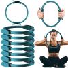 Syhood 6 Pcs Pilates Ring 11.81 Inch Pilates Circle Yoga Ring Magic Lightweight Flexible Workout Equipment for Fitness Physical Therapy Resistance Exercise Arms Legs(Green) view 1