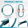 Syhood 6 Pcs Pilates Ring 11.81 Inch Pilates Circle Yoga Ring Magic Lightweight Flexible Workout Equipment for Fitness Physical Therapy Resistance Exercise Arms Legs(Green) view 2