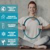 Syhood 6 Pcs Pilates Ring 11.81 Inch Pilates Circle Yoga Ring Magic Lightweight Flexible Workout Equipment for Fitness Physical Therapy Resistance Exercise Arms Legs(Green) view 3