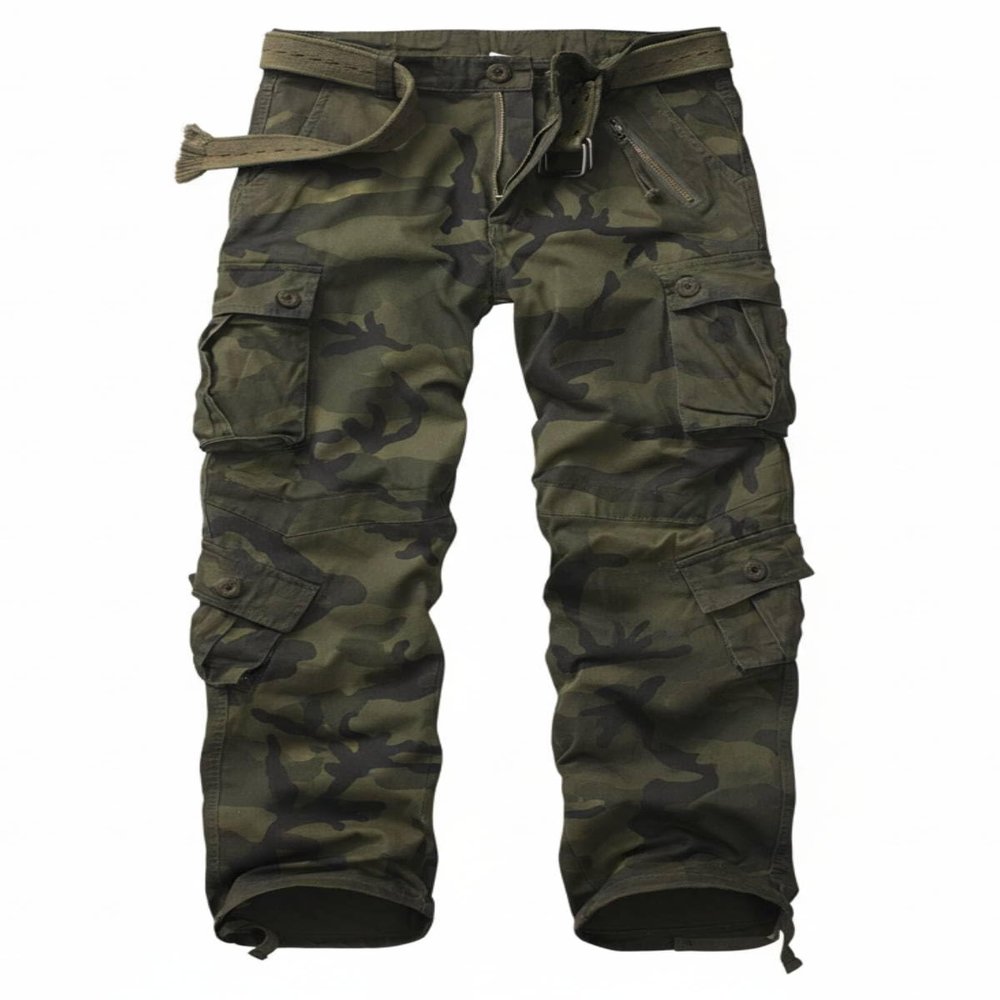 AKCARGO Cargo Pants for Men Casual Outdoor Relaxed Fit Camo Work Pants with 8 Pockets No Belt F Camo 30