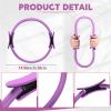 Syhood 6 Pcs Pilates Ring 11.81 Inch Pilates Circle Yoga Ring Magic Lightweight Flexible Workout Equipment for Fitness Physical Therapy Resistance Exercise Arms Legs(Purple) view 2
