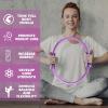 Syhood 6 Pcs Pilates Ring 11.81 Inch Pilates Circle Yoga Ring Magic Lightweight Flexible Workout Equipment for Fitness Physical Therapy Resistance Exercise Arms Legs(Purple) view 3