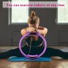 Syhood 6 Pcs Pilates Ring 11.81 Inch Pilates Circle Yoga Ring Magic Lightweight Flexible Workout Equipment for Fitness Physical Therapy Resistance Exercise Arms Legs(Purple) view 4