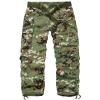 AKCARGO Cargo Pants for Men Casual Outdoor Relaxed Fit Camo Work Pants with 8 Pockets No Belt CP Camo 42