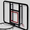 GFLCWYP 35.4 Inch Wall Mounted Basketball Backboard, Adjustable-Height Backboard and Rim Combo, Outdoor Wall Mount Basketball Hoop Fit Most Slanting Roofs view 2