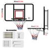 GFLCWYP 35.4 Inch Wall Mounted Basketball Backboard, Adjustable-Height Backboard and Rim Combo, Outdoor Wall Mount Basketball Hoop Fit Most Slanting Roofs view 3