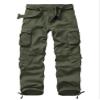 AKCARGO Cargo Pants for Men Casual Outdoor Relaxed Fit Camo Work Pants with 8 Pockets No Belt Military Green 32 view 1